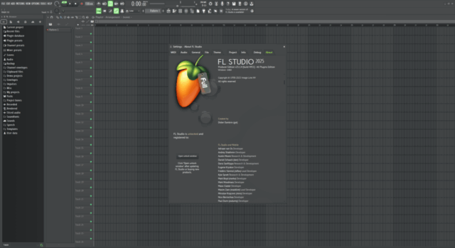 FL Studio 25 sürüm bilgisi